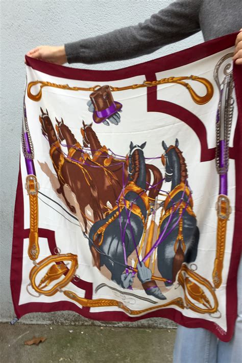 hermes pierre horses scarf|vintage Hermes scarf horse.